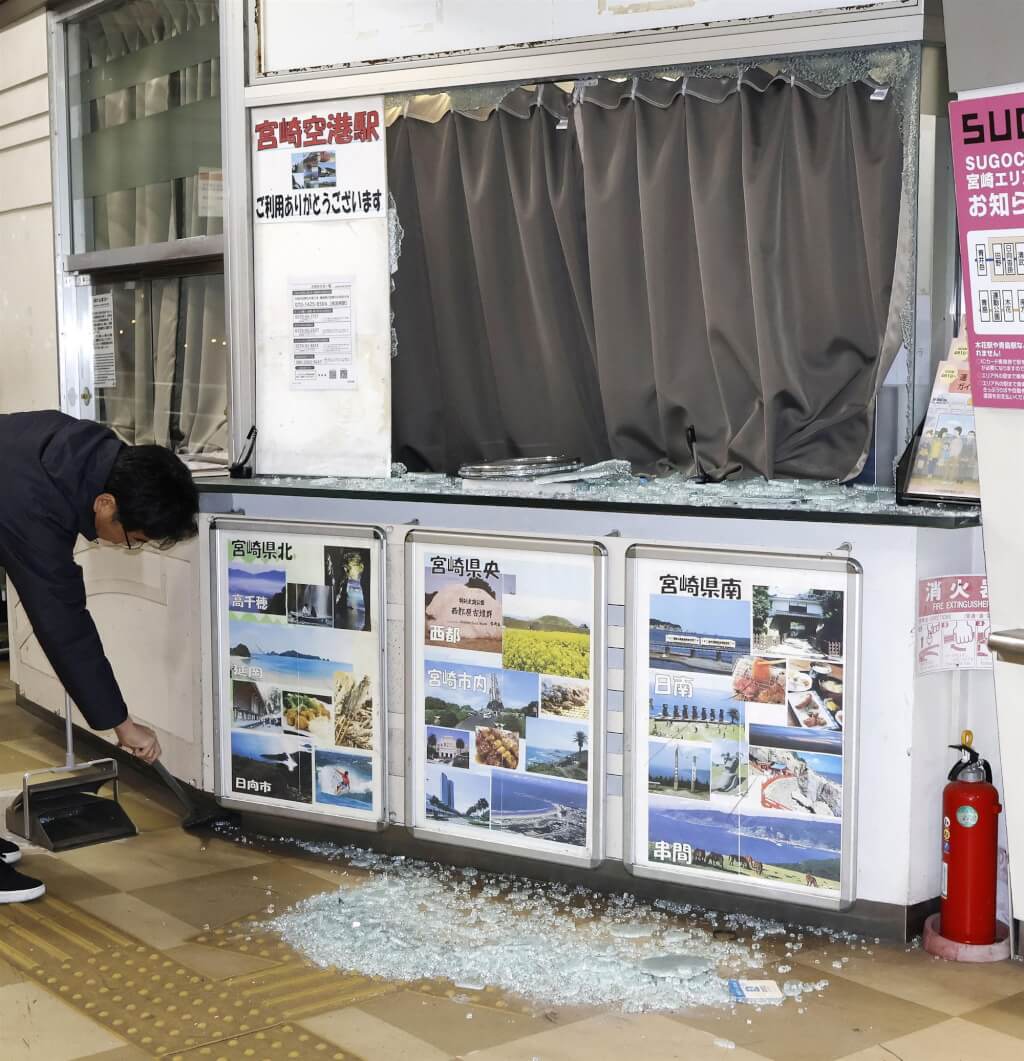 宮崎強震震度5弱，氣象廳提醒警惕未來可能的大地震