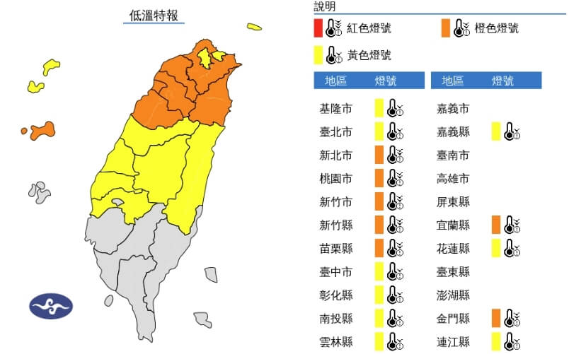 強烈冷氣團來襲！16縣市低溫恐跌破10度，週末再迎寒流