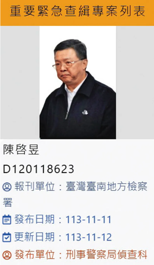 前台鹽董座陳啟昱「人間蒸發」！光電弊案金流破億 檢調全力追捕